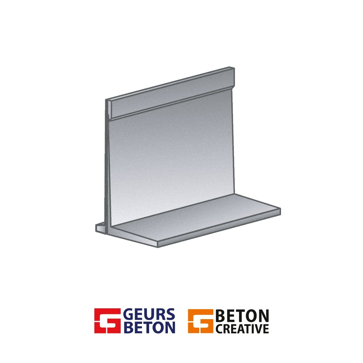 L-Element mit LED-Beleuchtung.